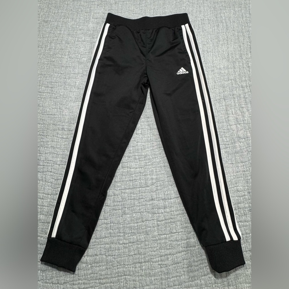 Adidas‎ 3 Stripe Youth Jogger Pants Black Size XSmall Track Soccer Activewear